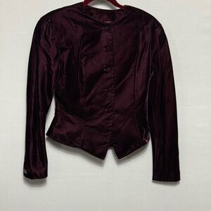Jones New York Deep Burgundy Jacket